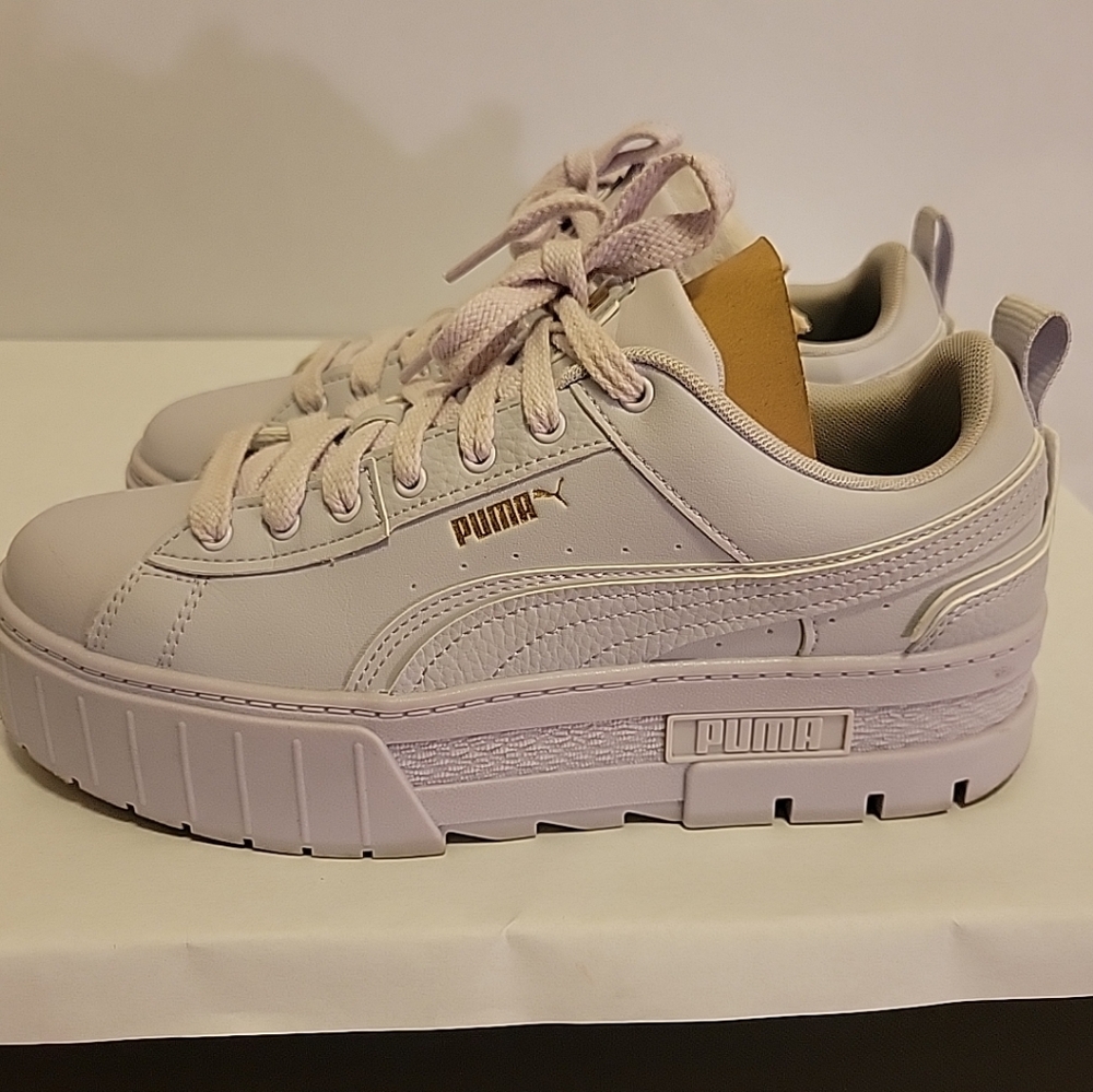 Puma Mayze Lavender Platform Sneakers Womens 10 Worn Once